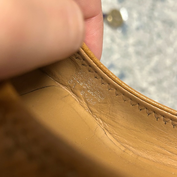 Tory Burch Sally Wedge Pump Heels Womens 8.5 Brown Leather Logo with dust bag - Picture 9 of 9